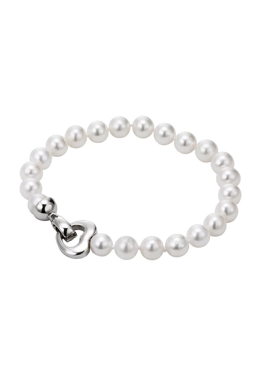 VANDENBERG Damen Süßwasser Zuchtperlen Armband, 925er Silber, weiß