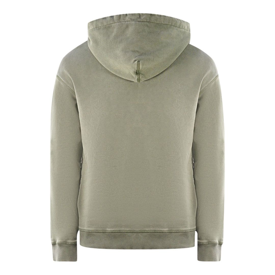 Baumwoll-Hoodie mit Logo-Stickerei