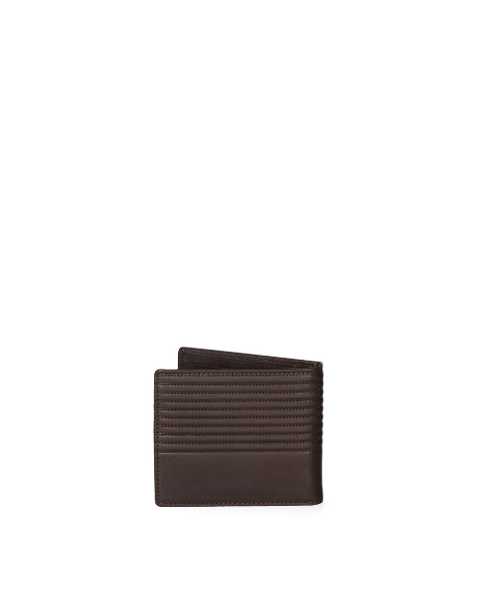 Horizontal gestepptes Leder-Bifold