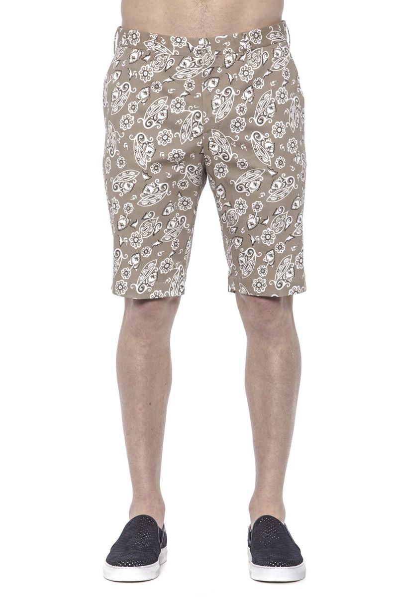 PT Torino Herren Beige Baumwollkurze Hose