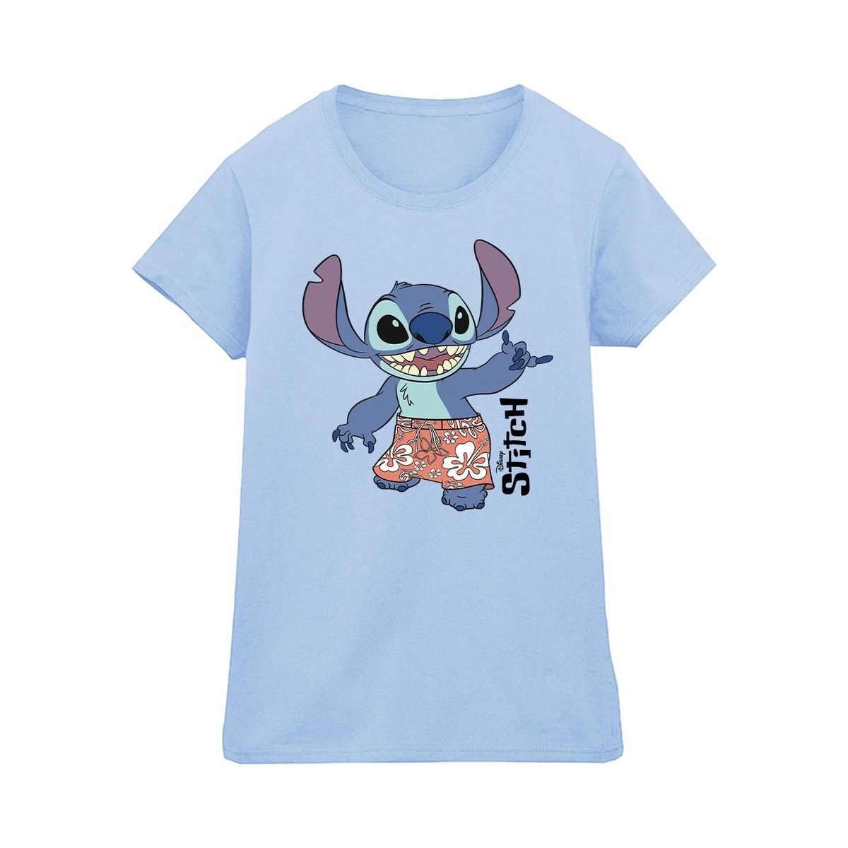 Niedliches Cartoon Stitch Grafik T-Shirt