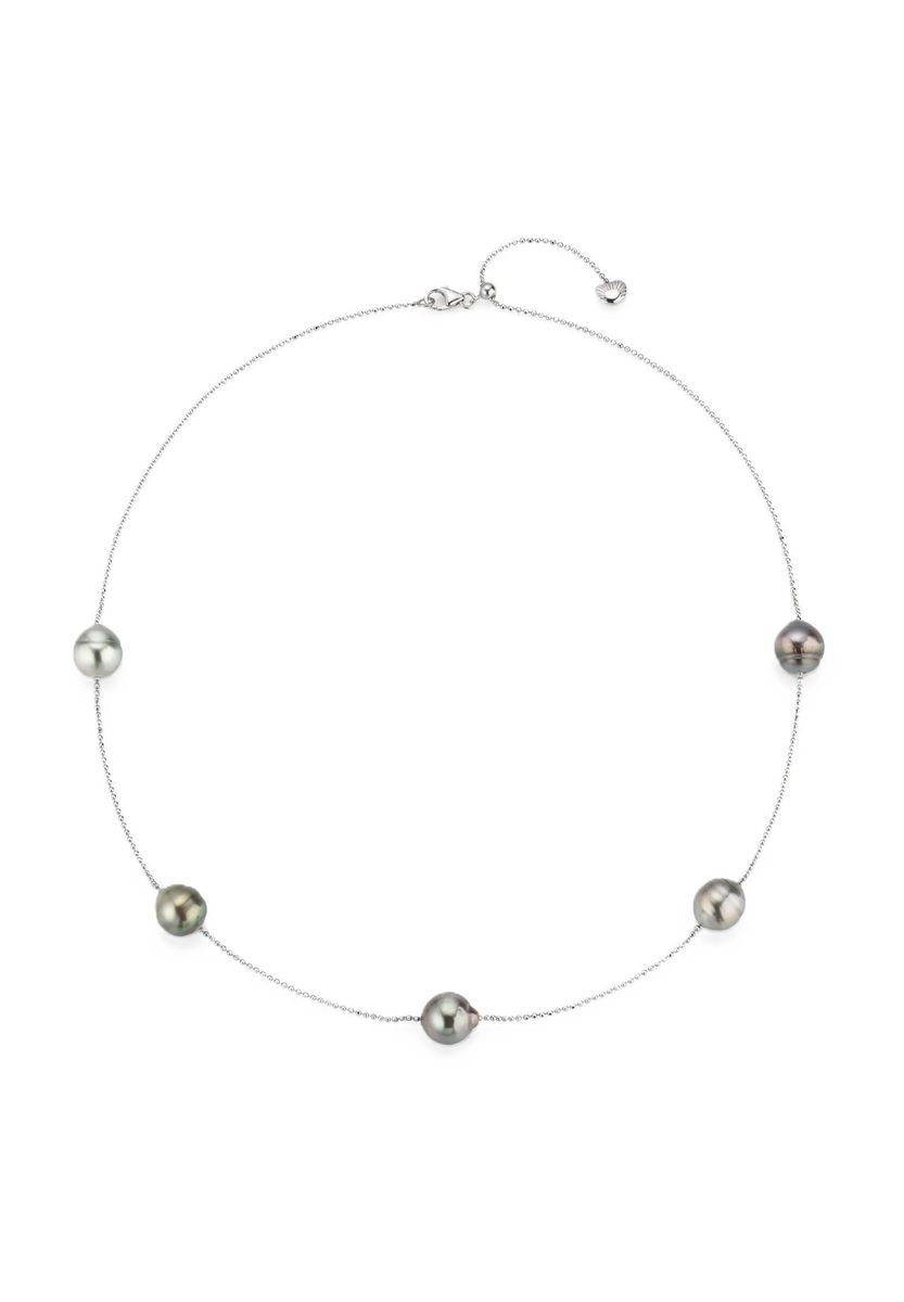 Tahiti Perlenkette Sterlingsilber Kette
