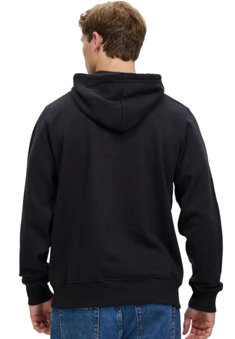 Klassischer Kapuzenpullover mit Logo-Print