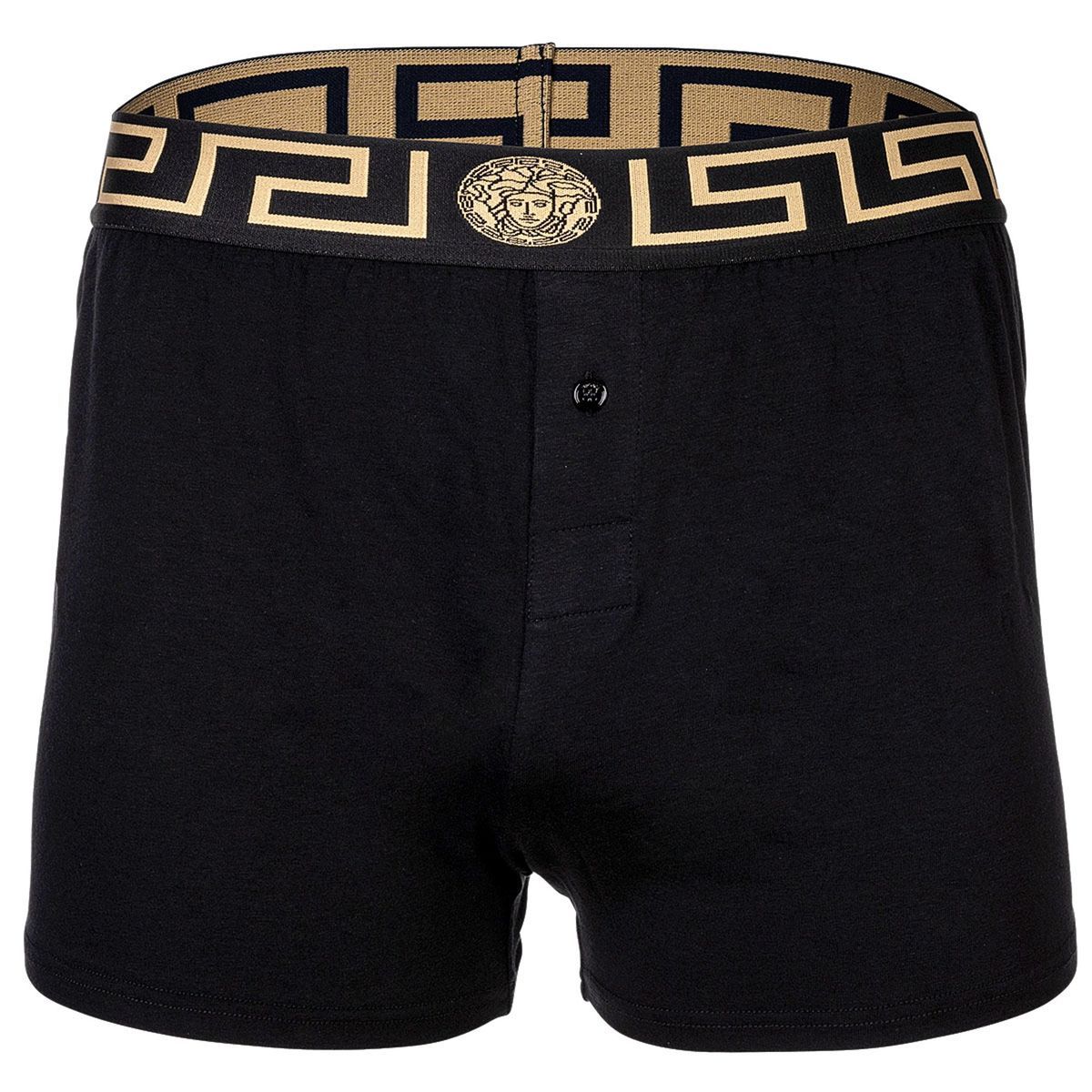 Schwarze Web-Boxershorts für Herren