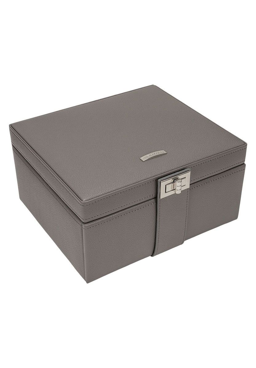 Elegante graue Schmuckaufbewahrungsbox
