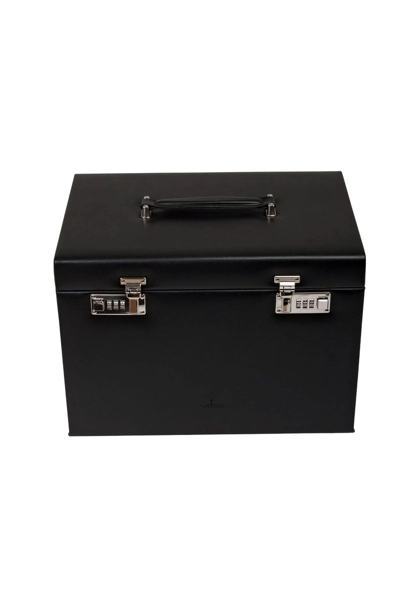 Leder Schmuckkasten mit Zahlenschlössern