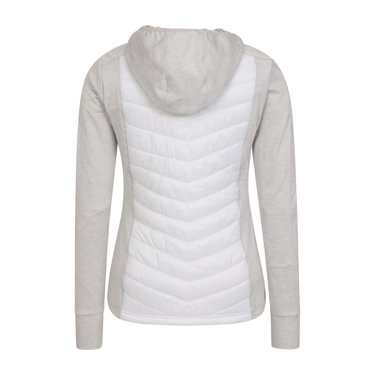 Schmal geschnittene Kapuzen-Hybridjacke