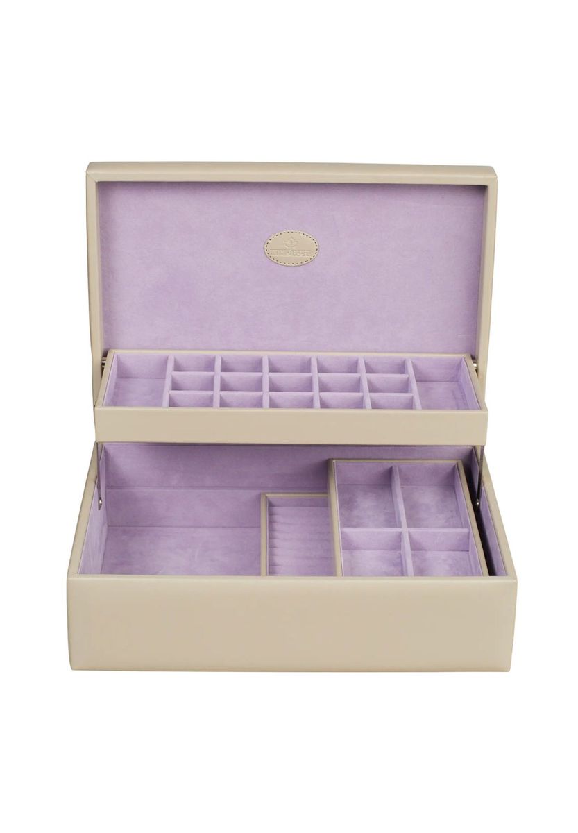Beige Schmuckaufbewahrungsbox Organizer
