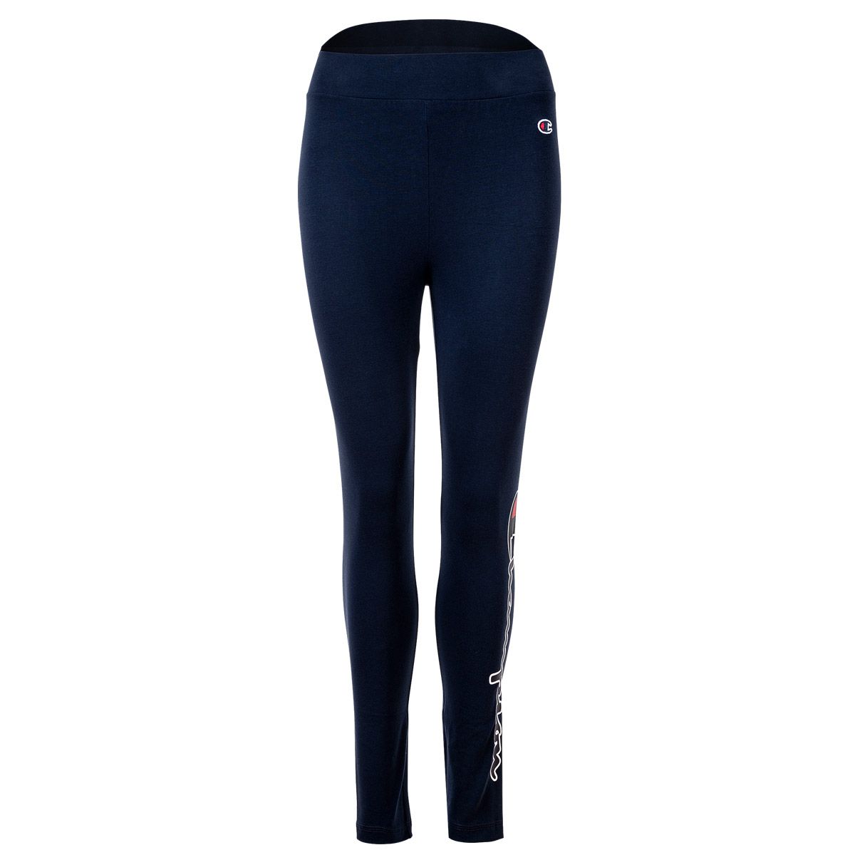 Eng anliegende Leggings mit Logo-Print