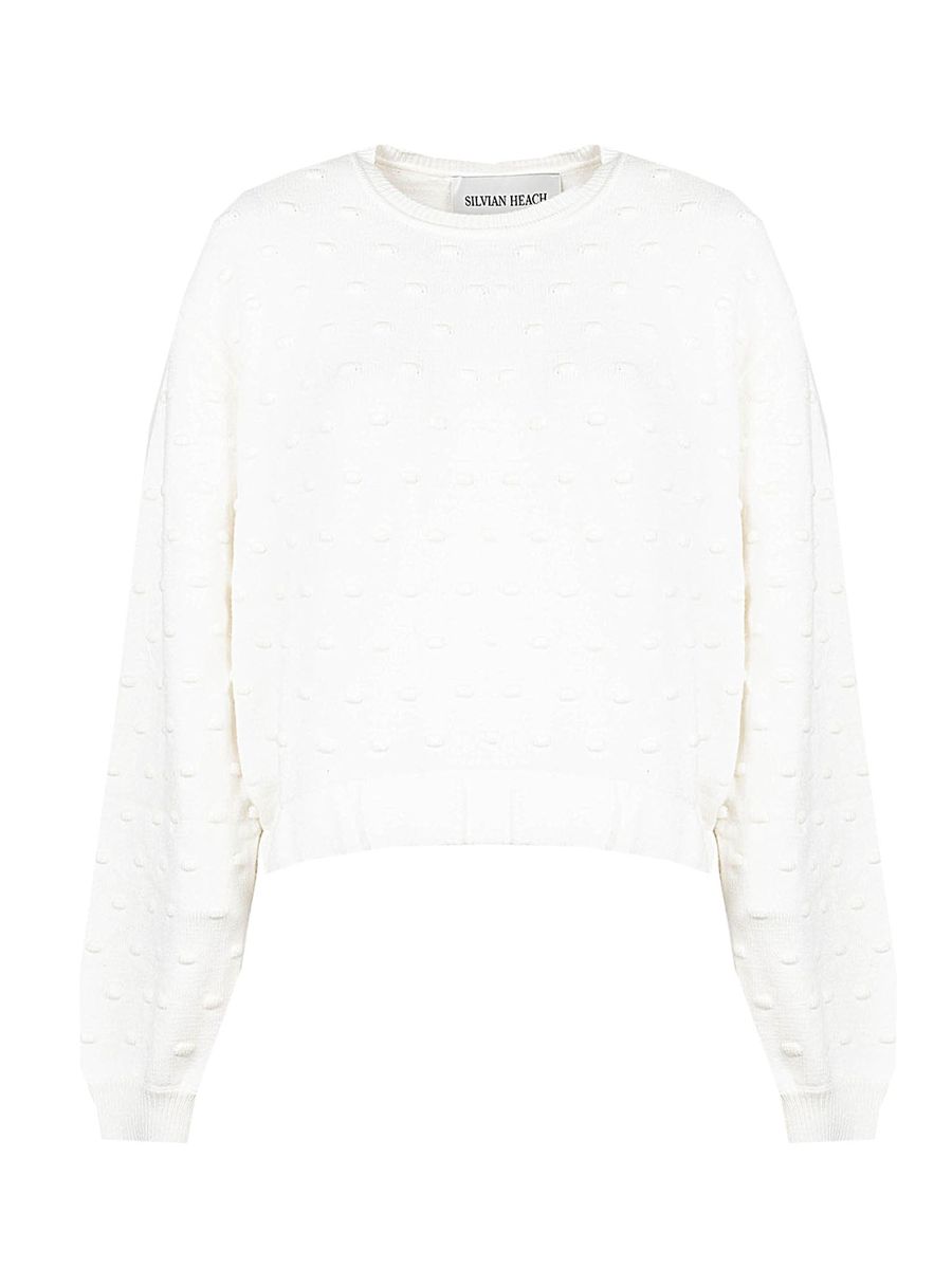 Strukturierter, kurz geschnittener Strickpullover