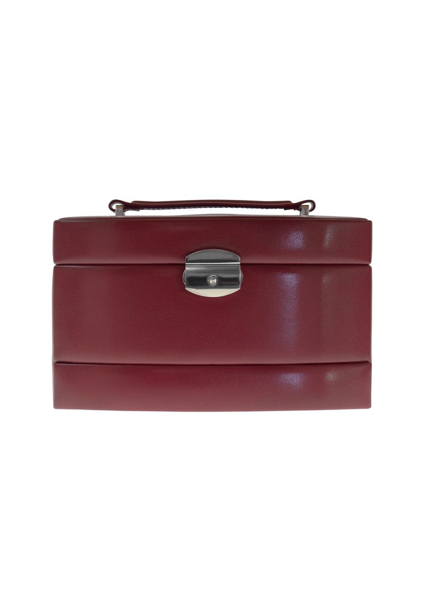 Rote Schmuckkasten aus Leder