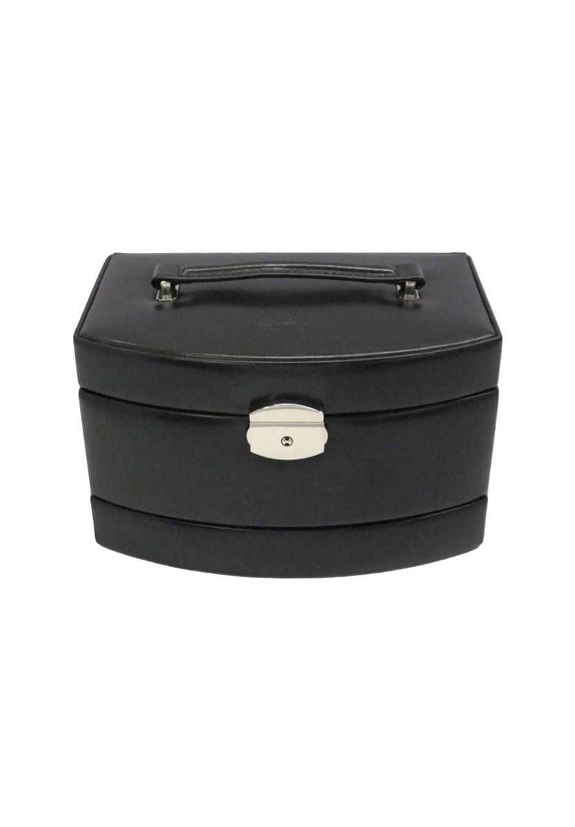 Schwarzer Schmuckkoffer aus Leder