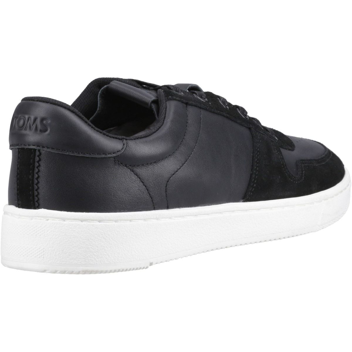 Leder-Sneaker mit Materialmix