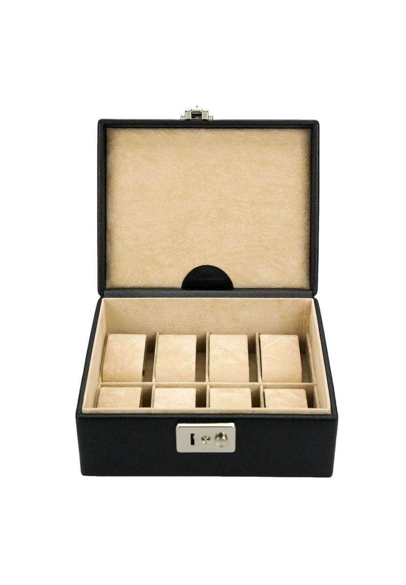 Leder Uhrenbox für acht Uhren
