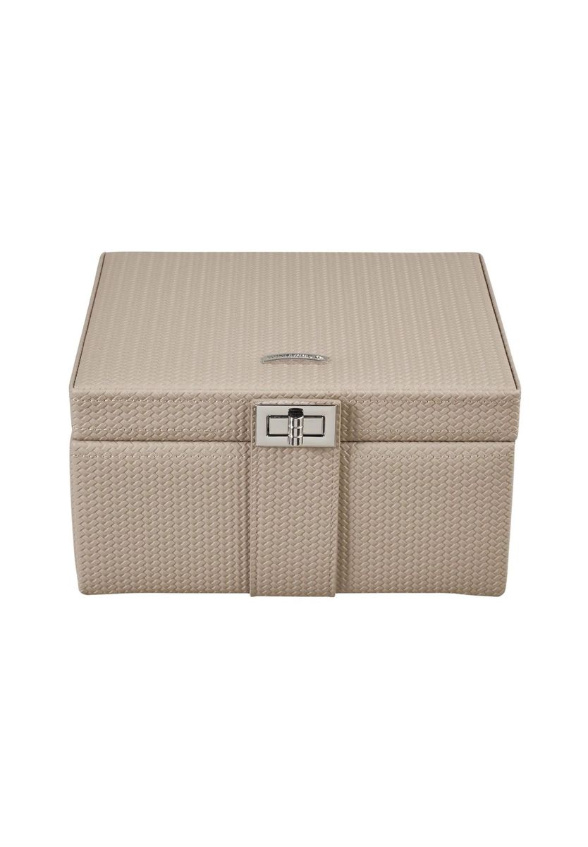 Schmuckkasten aus gewebtem Kunstleder