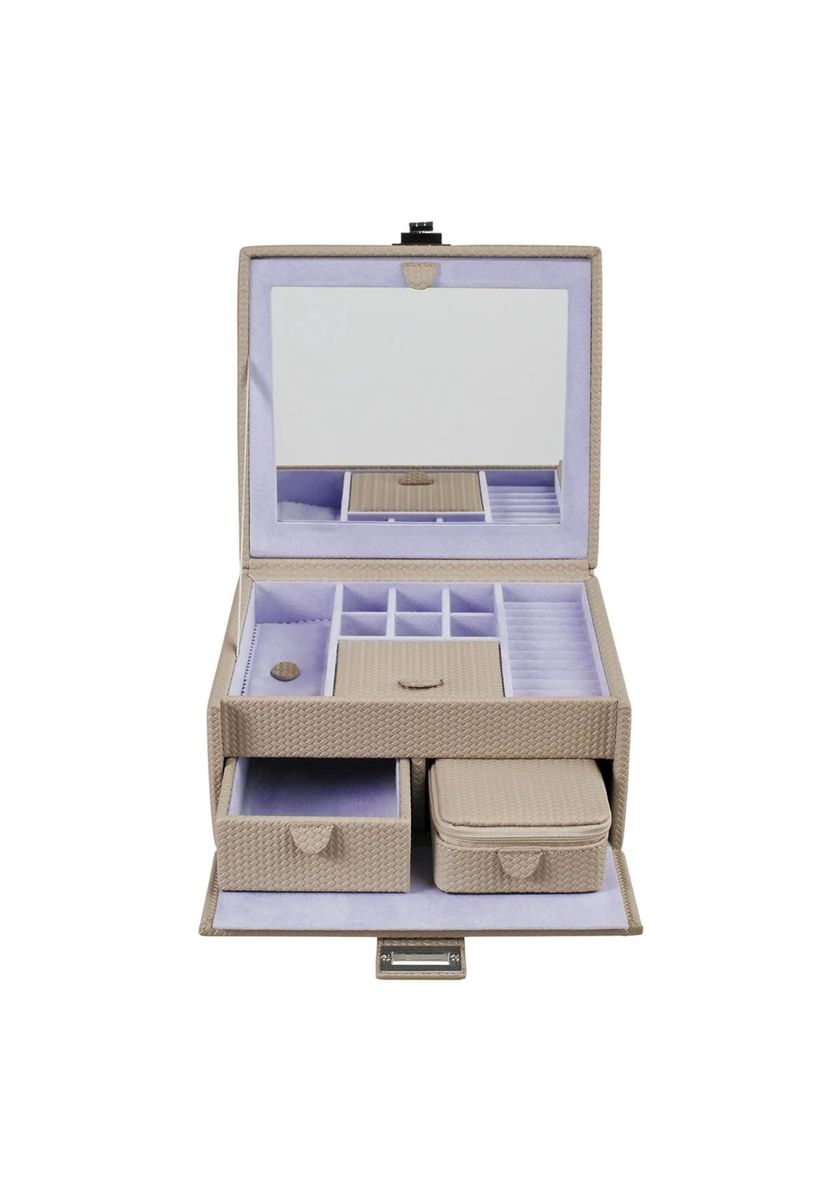 Schmuckkasten aus gewebtem Kunstleder