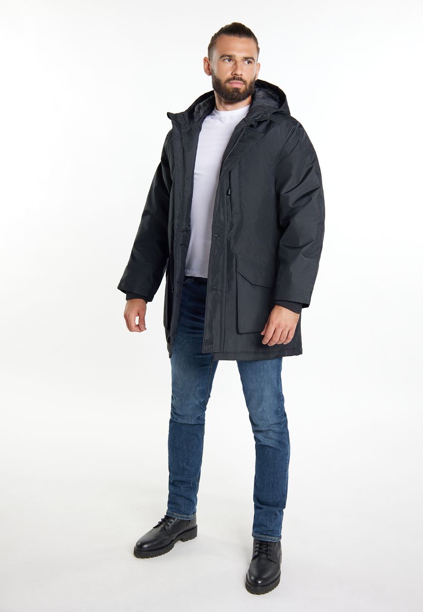 Urbaner Wattierter Winterparka mit Kapuze