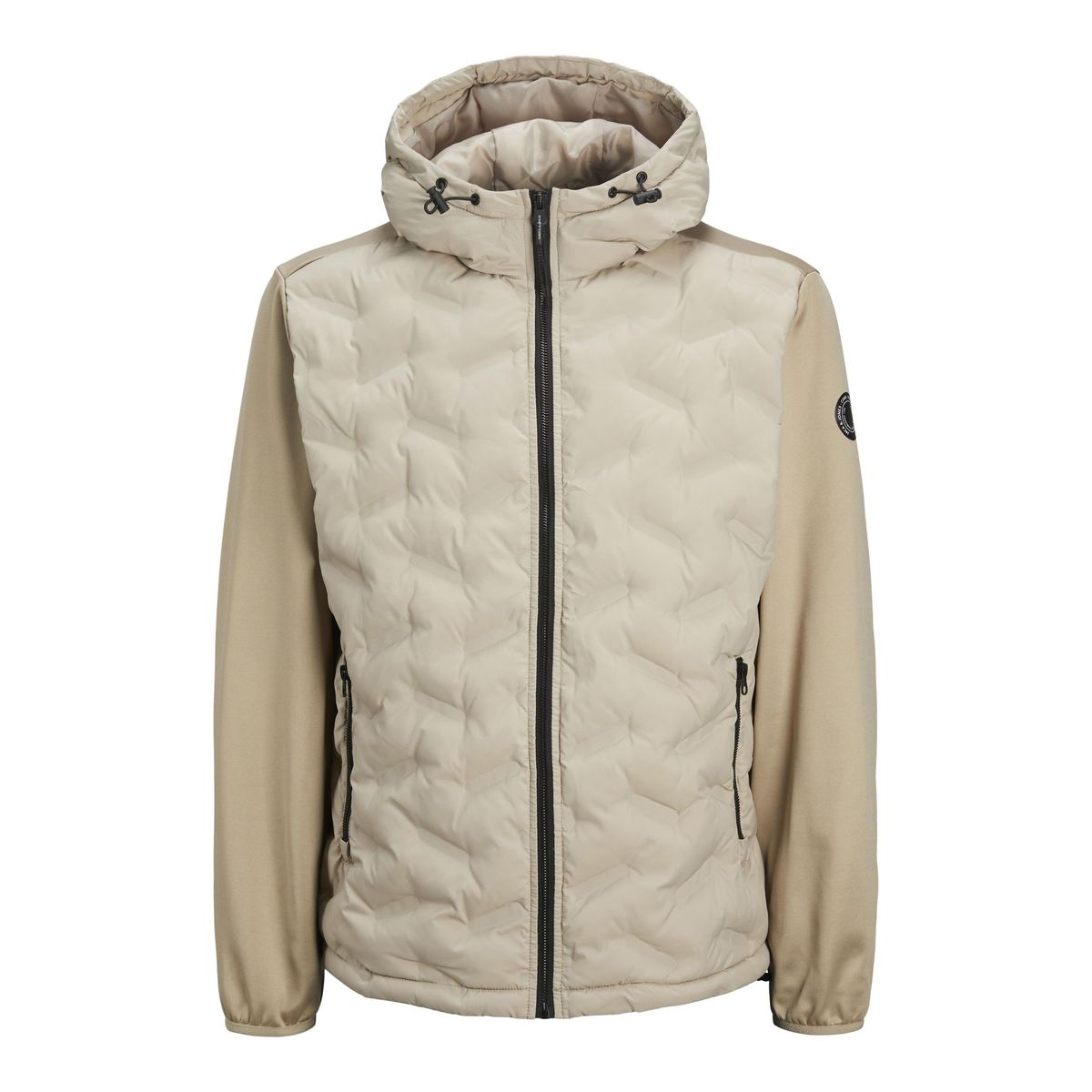 Hybrid Steppjacke mit Kapuze