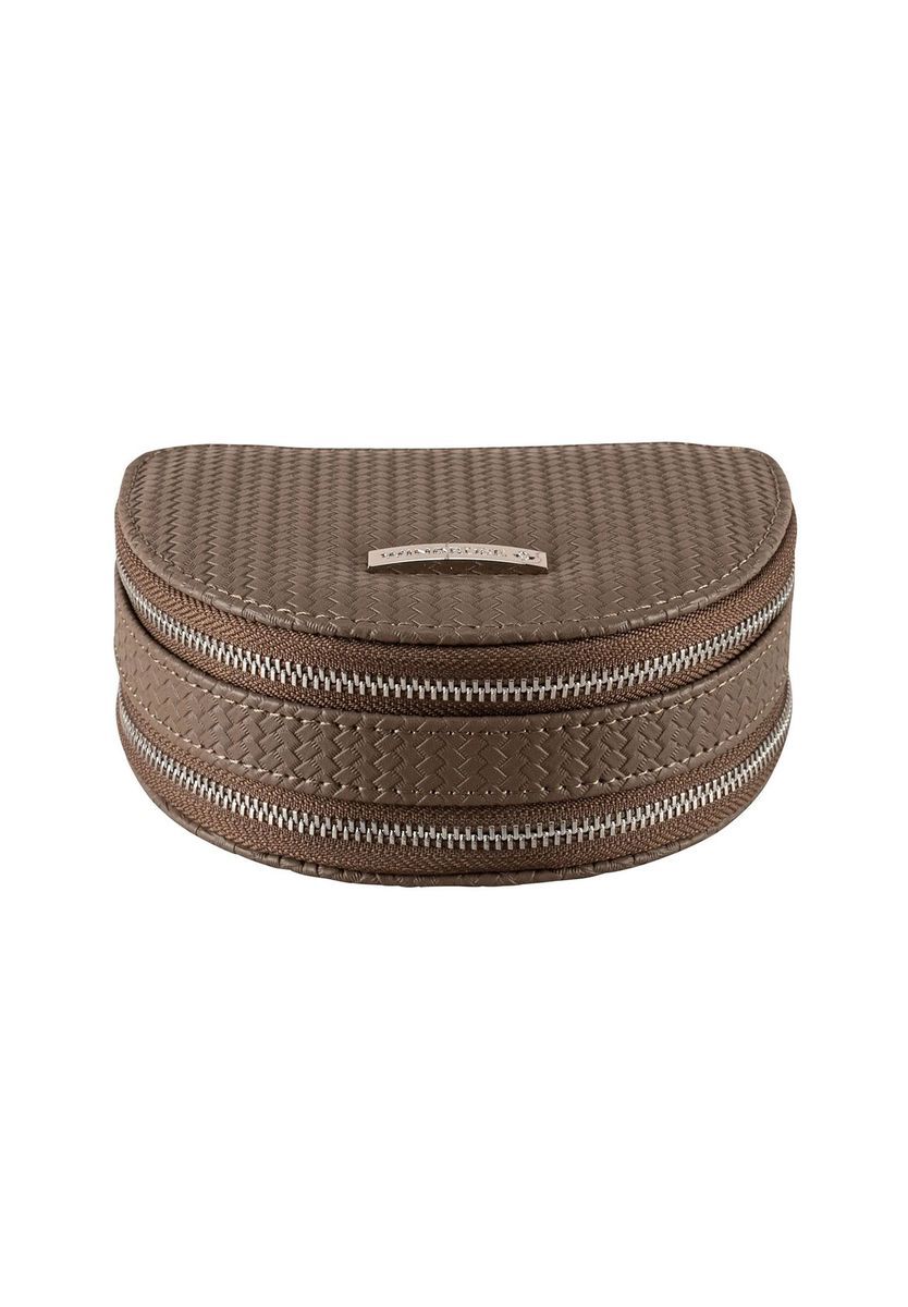 Elegantes braunes Schmuckaufbewahrungsetui