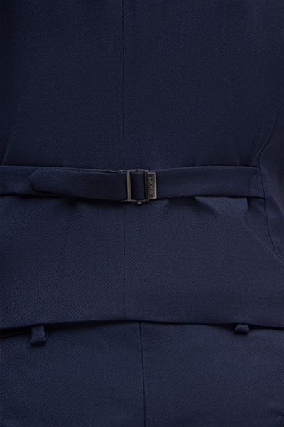 Business Anzug Weste Weazer in Marineblau Wollmischung