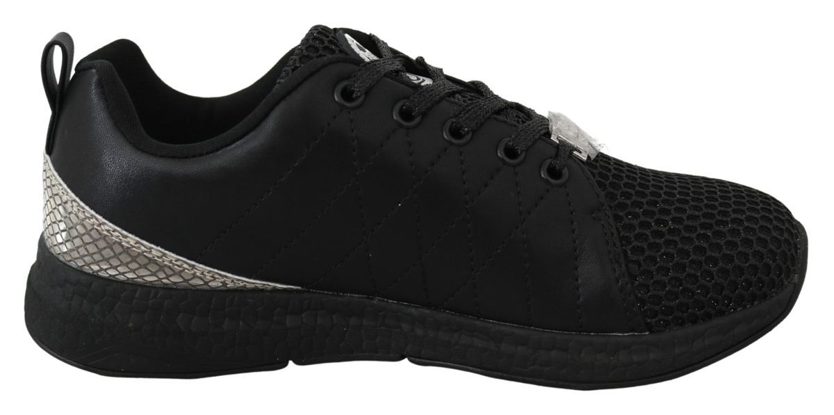 Plein Sport Femme Polyester Noir Runner Gisella Sneakers Chaussures