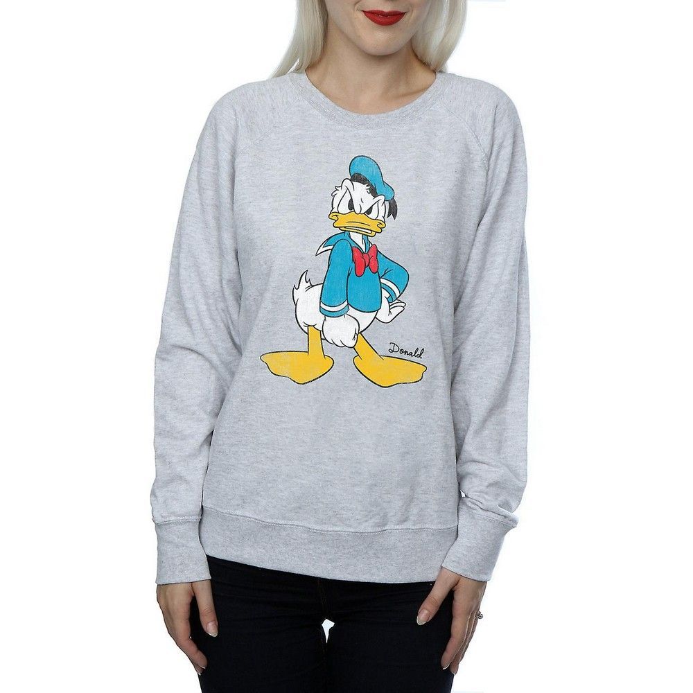 Disney - "Angry" Sweatshirt für Damen (Grau meliert)