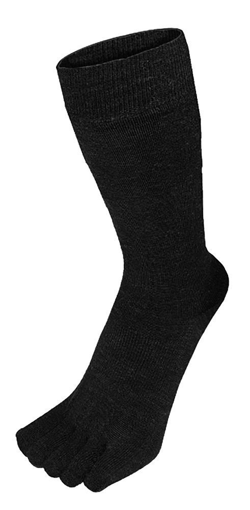 TOETOE - Herren- und Damen Outdoor weiche Wollfeuchtigkeitsregulierende Kniestrümpfe - Schwarz