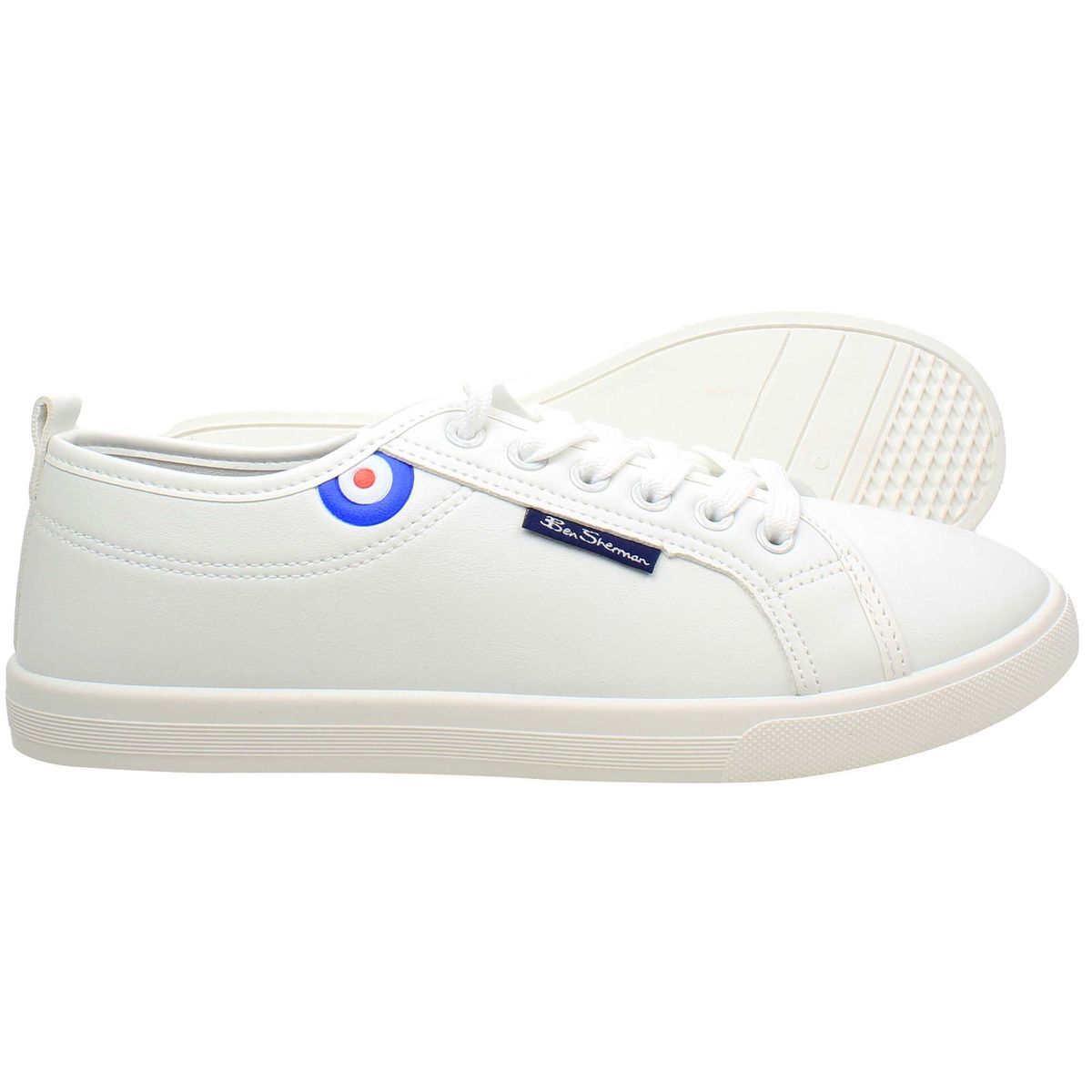 Weiße Low-Top Canvas Sneakers