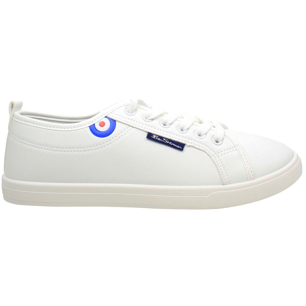 Minimalistische Schnürsneaker mit Target-Detail