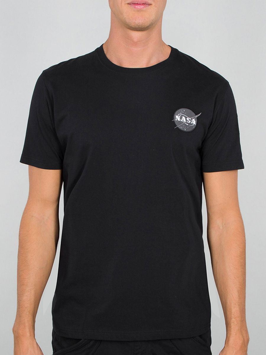 NASA Grafikdruck Regular Fit T-Shirt