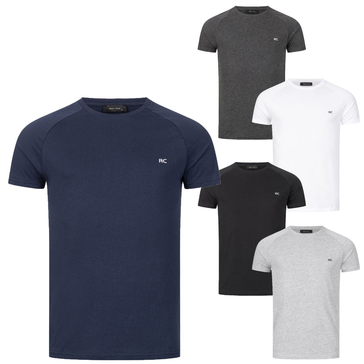 Klassisches Basic T-Shirt mit Rundhalsausschnitt