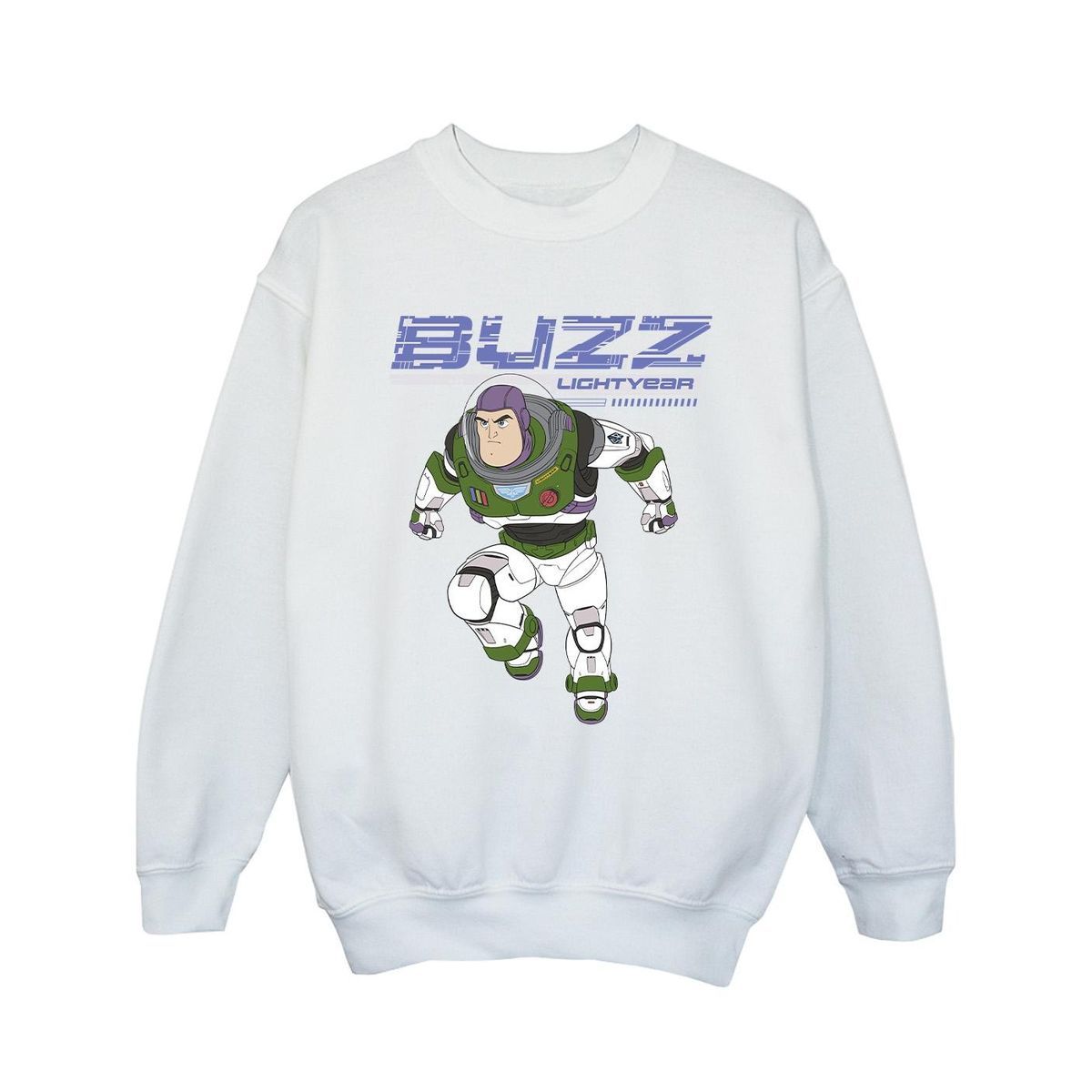 Disney - "Lightyear Buzz Jump To Action" Sweatshirt für Mädchen (Weiß)