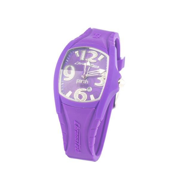Zeitgenössische lila Chronotech Damenuhr