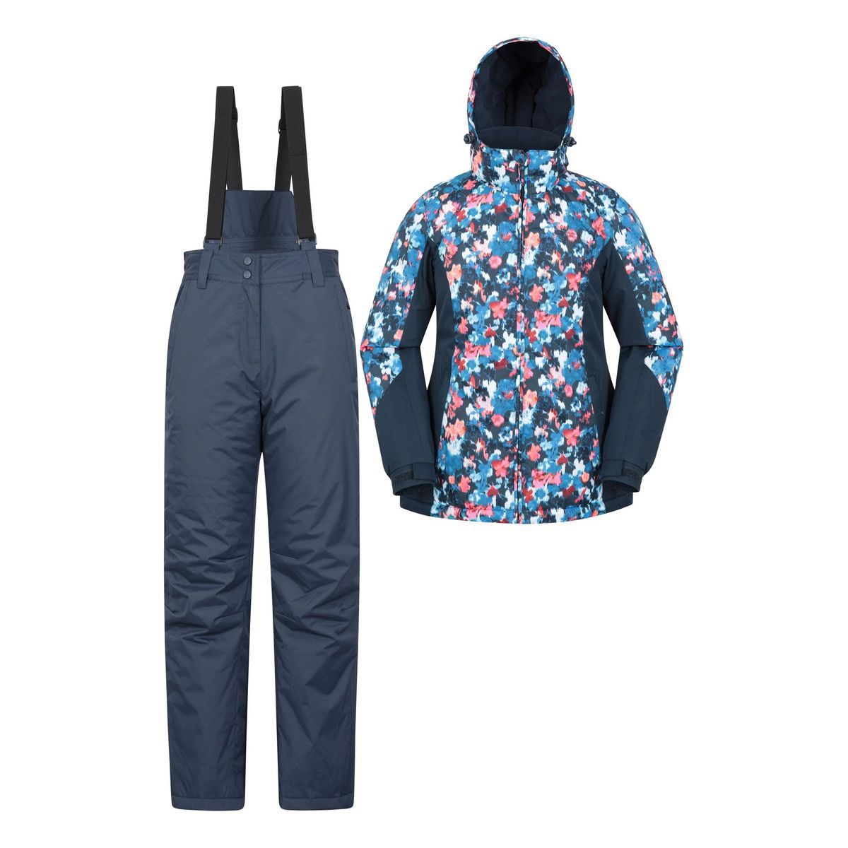 Damen Skianzug Set mit Blumendruck