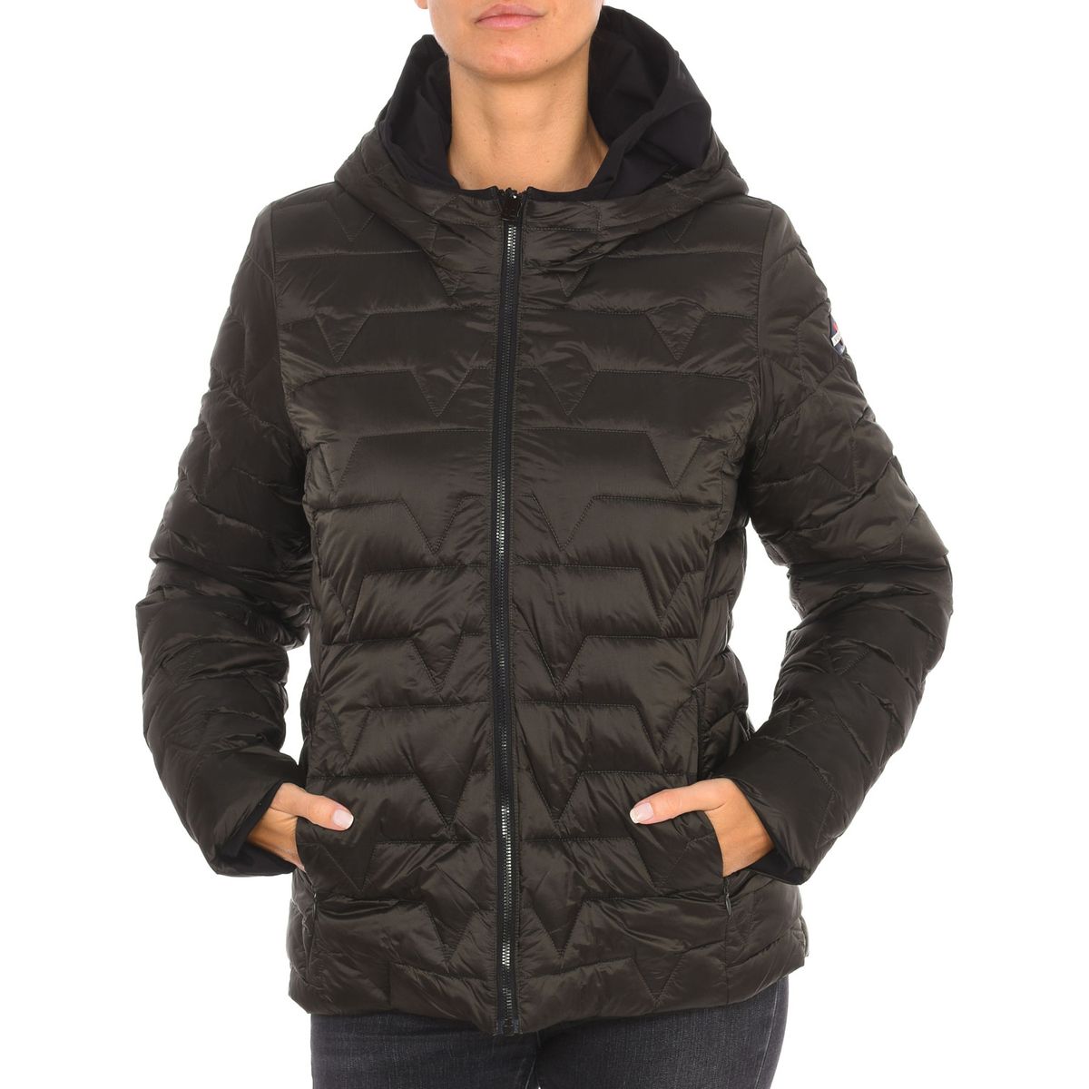 Kapuzen-Pufferjacke mit Wendemöglichkeit