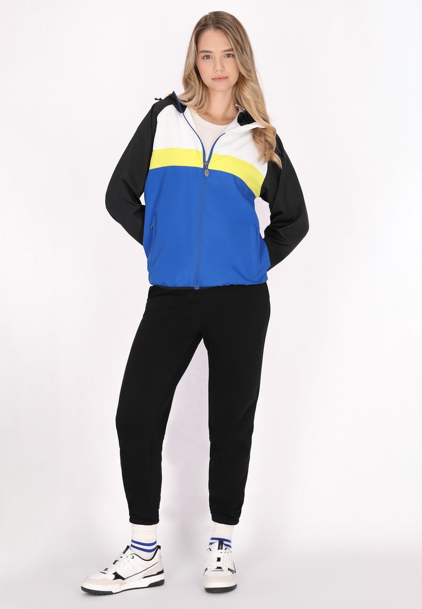 Colorblock Anorak mit Kapuze