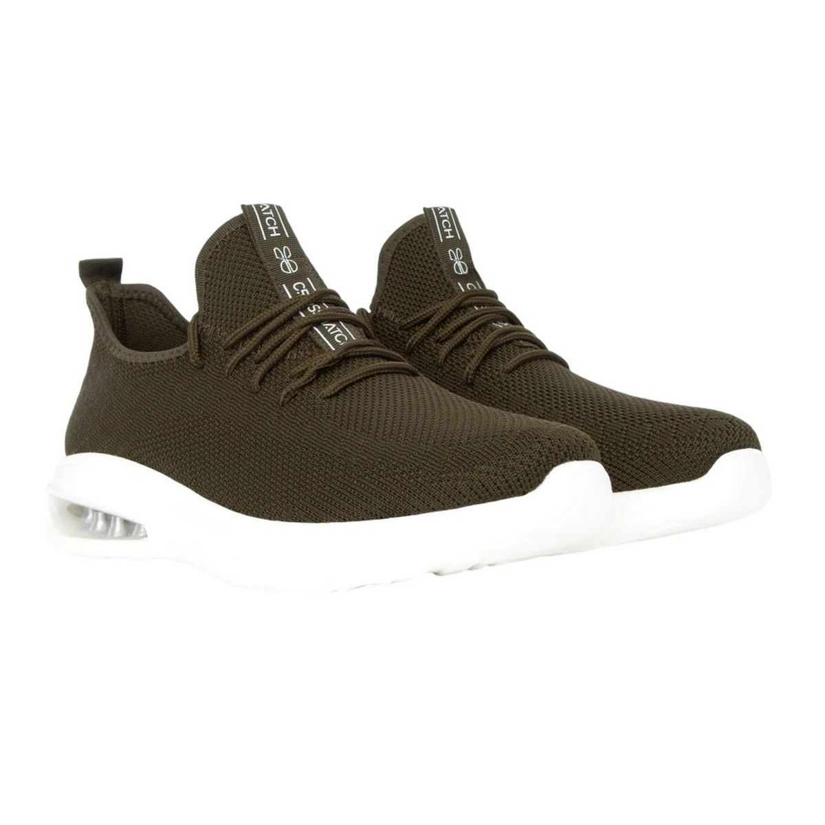 Herren Strick Sneaker Olivgrün