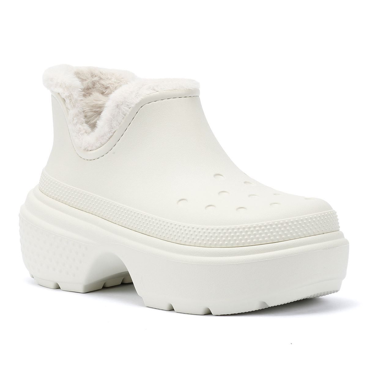 Gefütterte Stomp Plattform Shorty Boots