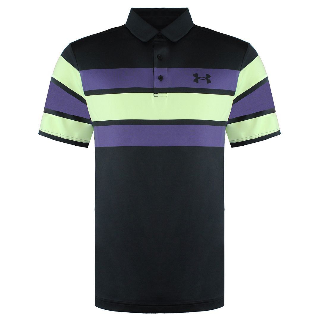 Herren Golf-Poloshirt mit Streifenmuster