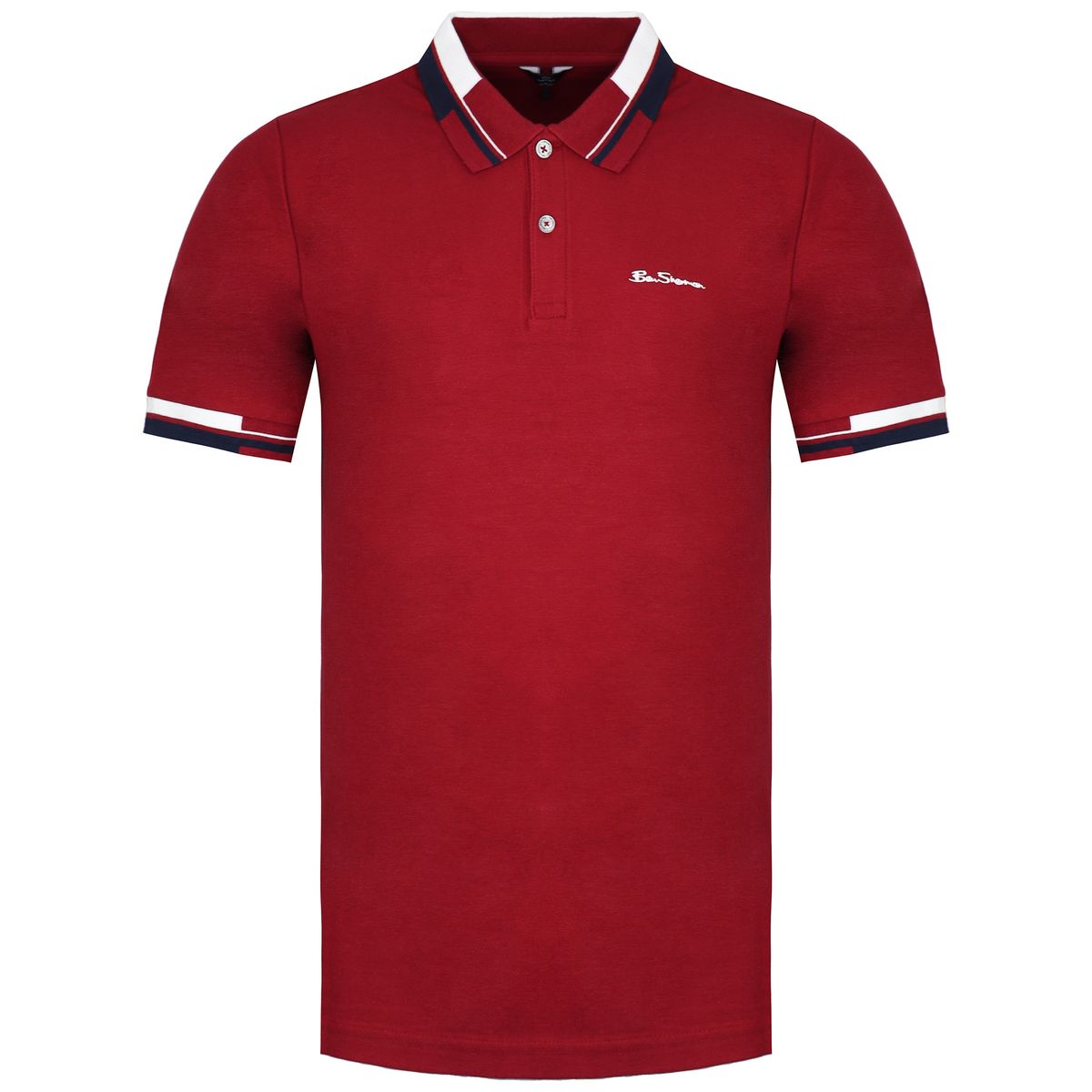 Klassisches Piqué-Polo mit Streifendetails