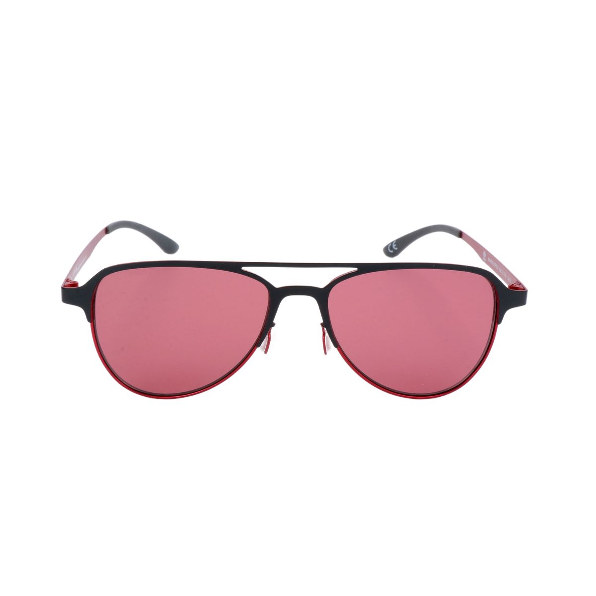 Pilotenbrille mit roten Gläsern