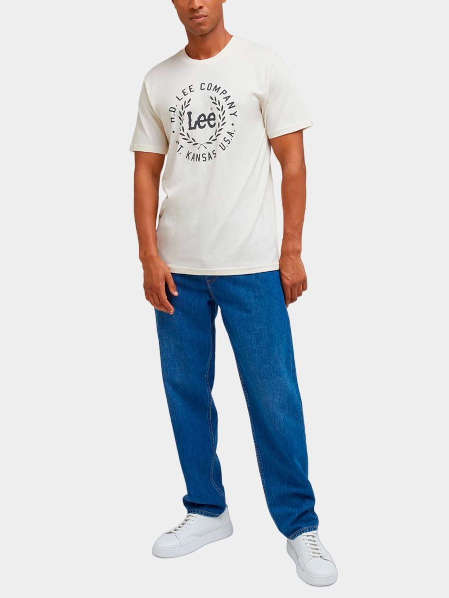 Klassisches Logo-T-Shirt in Ecru