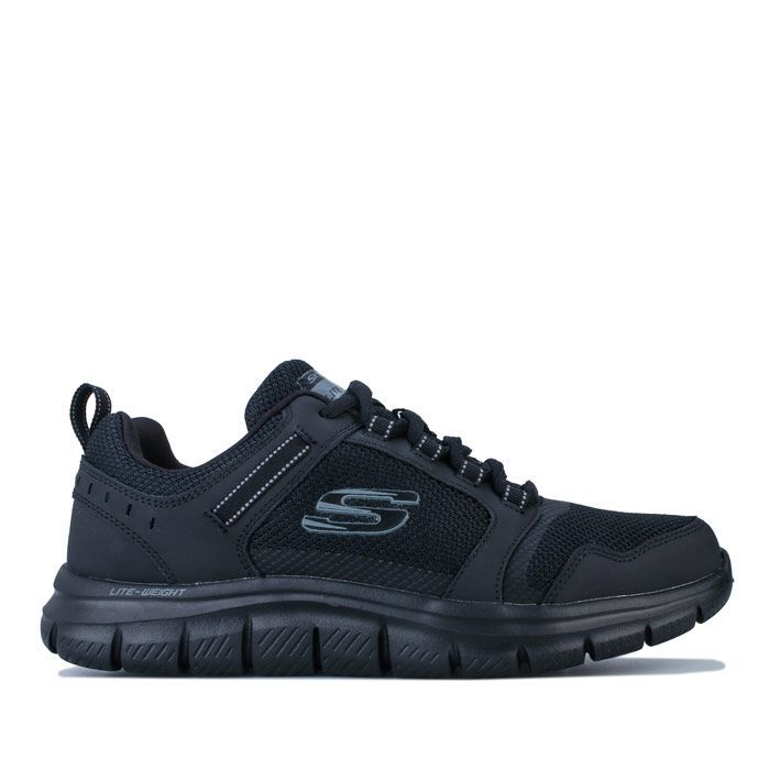 Herren Skechers Track Knockhill Trainer In schwarz