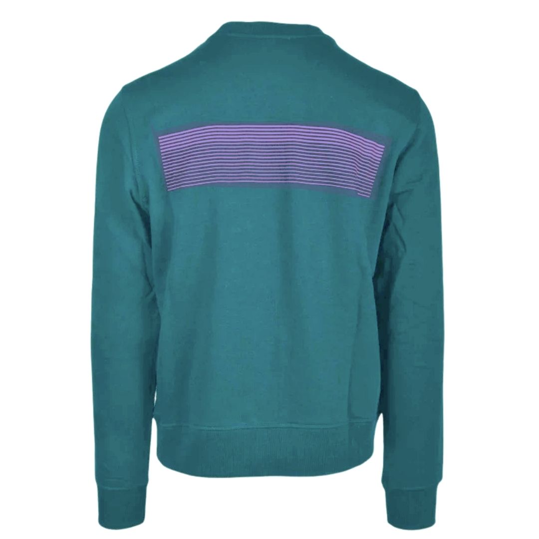 Sweatshirt mit gestreiftem Logo-Print