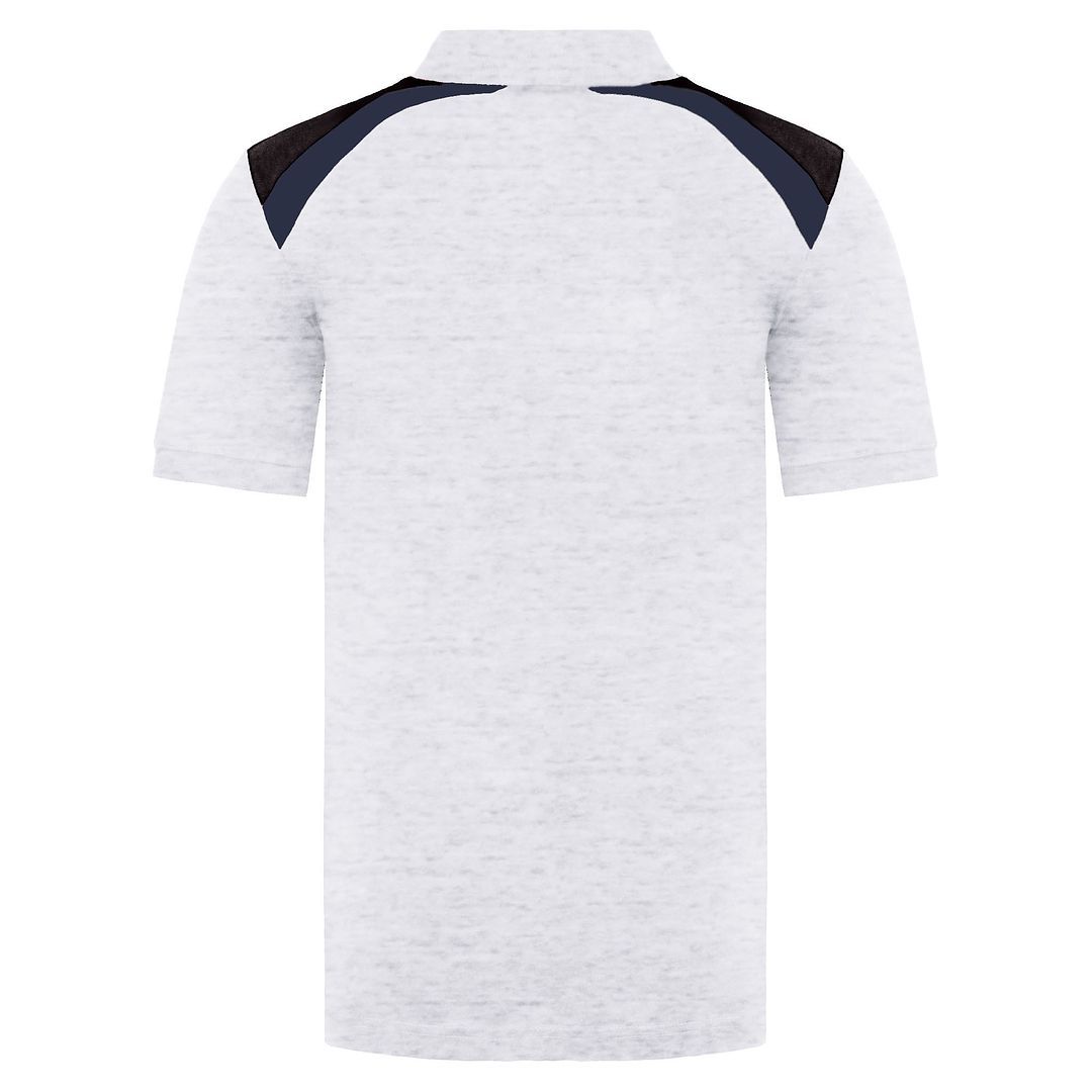 Polo-Shirt mit kontrastierenden Schultereinsätzen