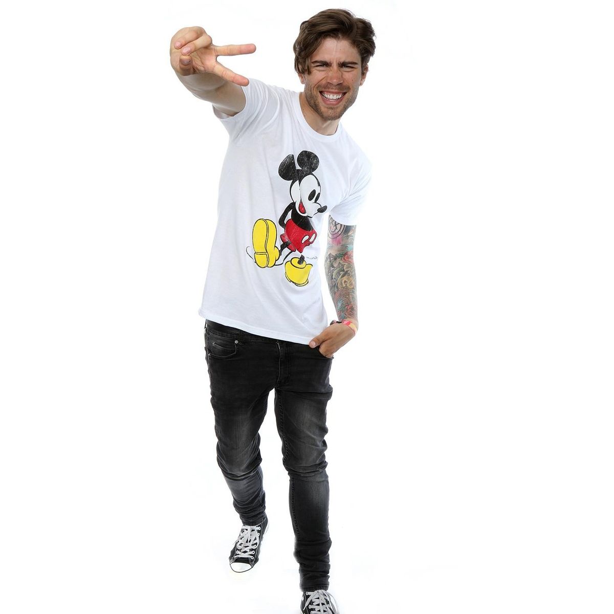 Klassisches Mickey Mouse Grafik-T-Shirt