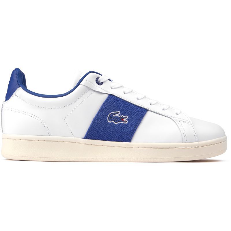 Weiße Low-Top Court Sneaker aus Leder