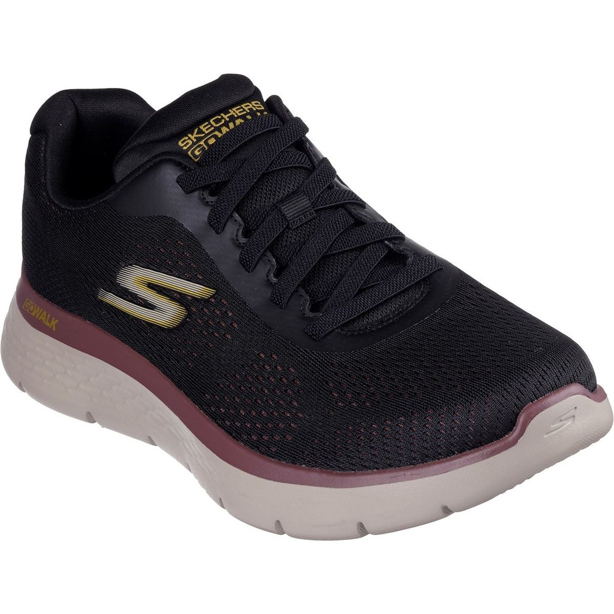 Skechers GO WALK Flex Herren Sneaker aus Textil in Schwarz/Mehrfarbig
