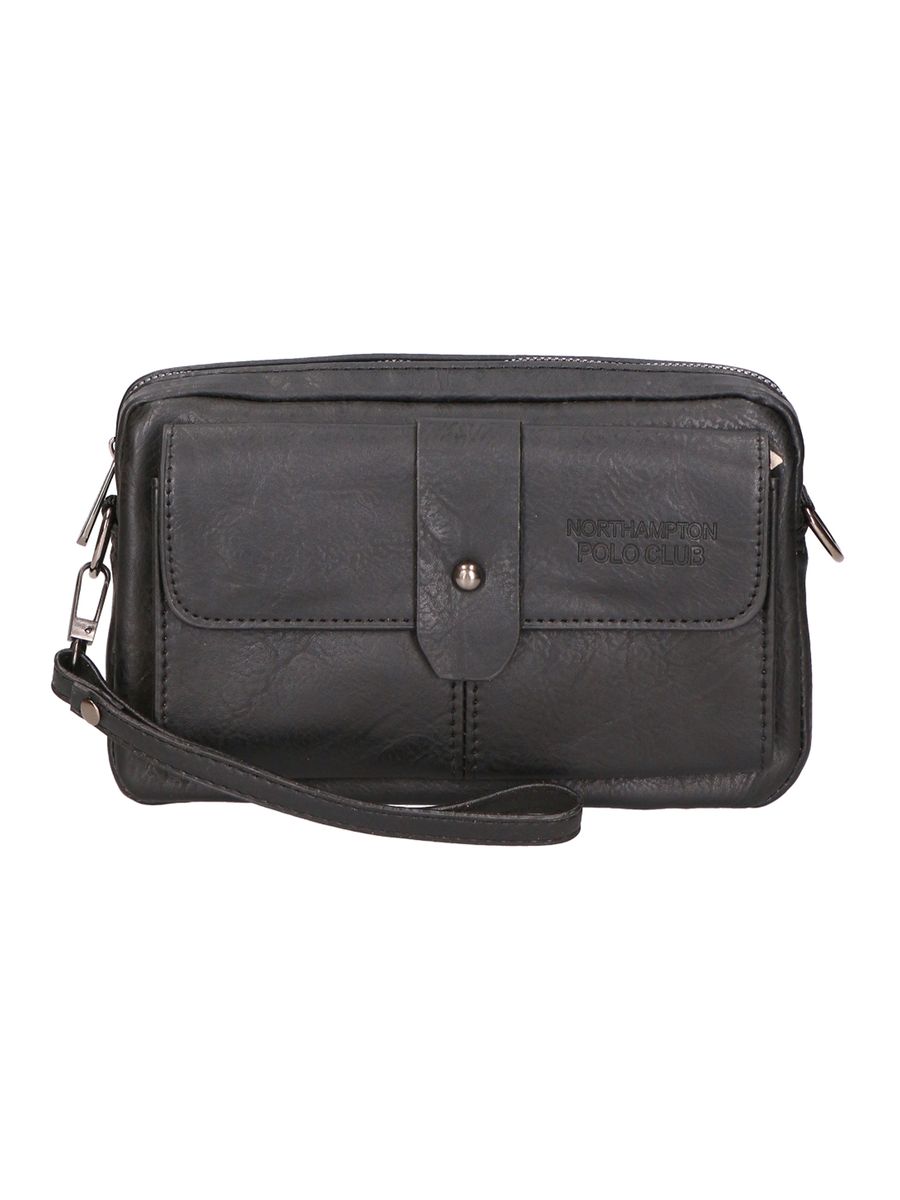 Herren Schultertasche aus Kunstleder