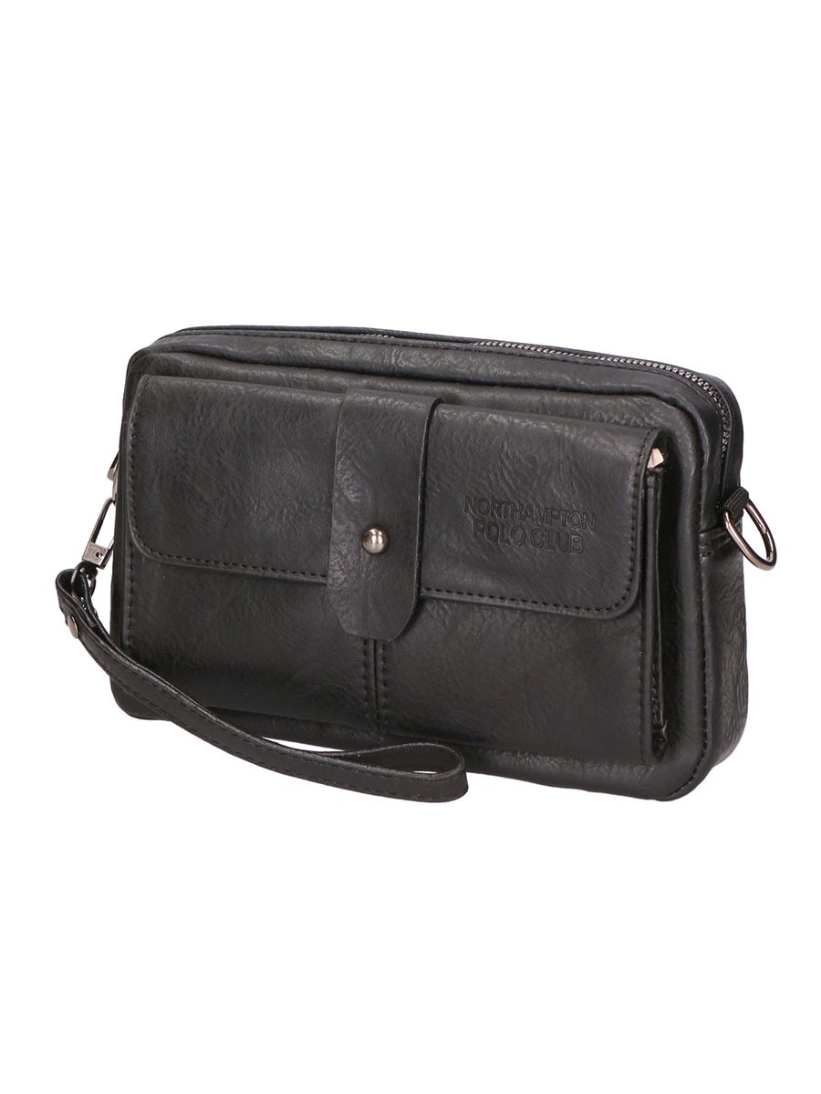 Handgelenktasche aus strukturiertem Kunstleder